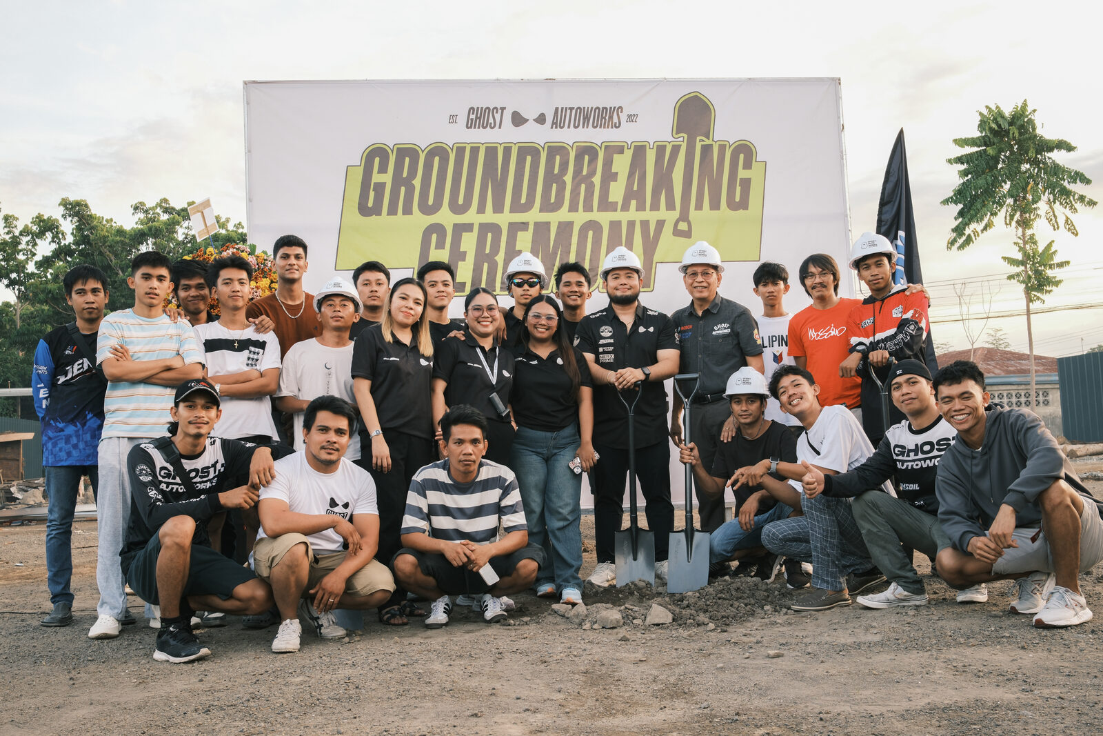 The Ghost Autoworks Team at the Groundbreaking Ceremony